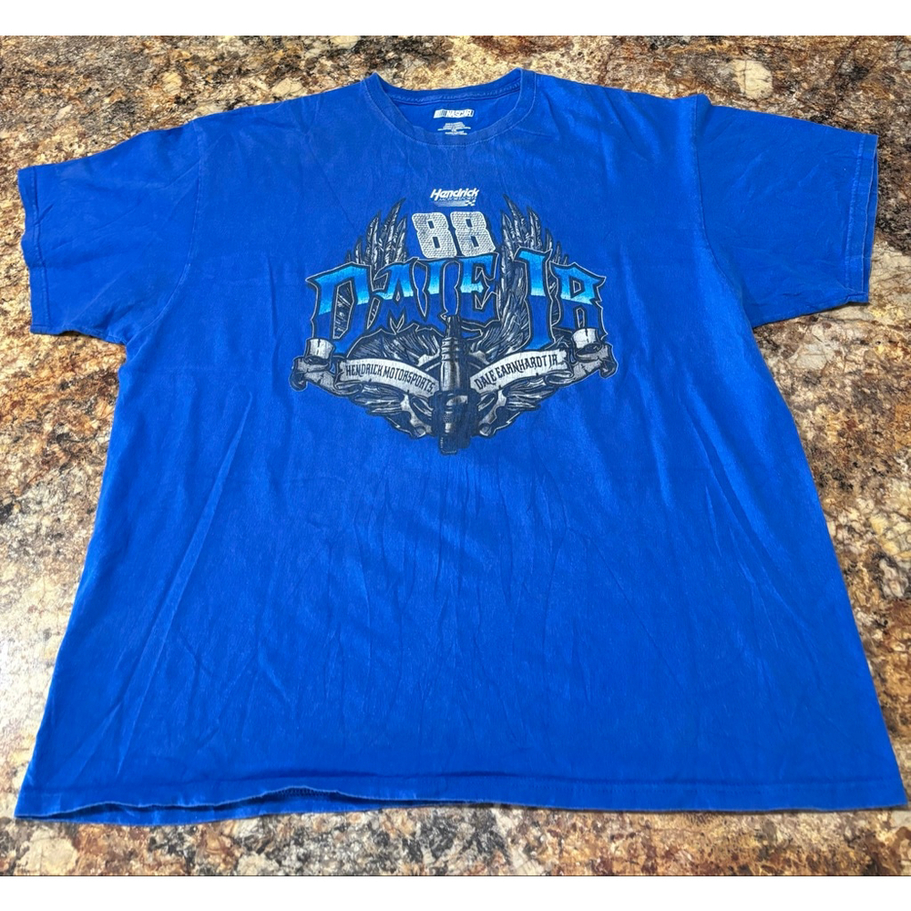 Dale Earnhardt Jr #88 NASCAR Hendrick Motorsports Blue Graphic Tee